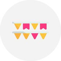 Pennant Creative Icon Design vector