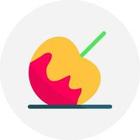 Caramel Apple Creative Icon Design vector