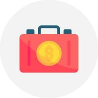 Suitcase Creative Icon Design vector