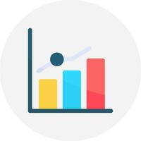 Growth Chart Creative Icon Design vector