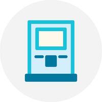 Atm Machine Creative Icon Design vector
