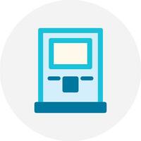 Atm Machine Creative Icon Design vector