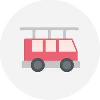 Fire Truck Creative Icon Design vector