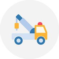 Tow Truck Creative Icon Design vector