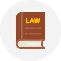 Law Book Creative Icon Design vector