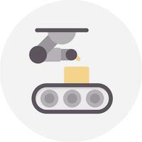 Conveyor Belt Creative Icon Design vector