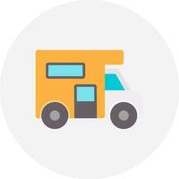 Camper Van Creative Icon Design vector