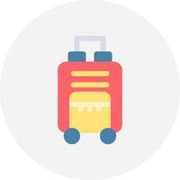 Travel Bag Creative Icon Design vector