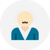 Old Man Creative Icon Design vector