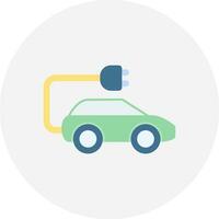 Electric Car Creative Icon Design vector