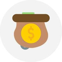 Money Bag Creative Icon Design vector