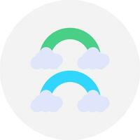 Rainbow Creative Icon Design vector