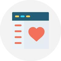 Love Web Creative Icon Design vector