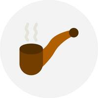 diseño de icono creativo de cigarro de pipa vector