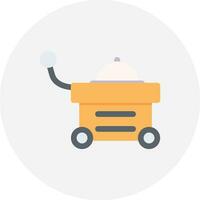 Food Cart Creative Icon Design vector