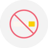 No Smoke Creative Icon Design vector