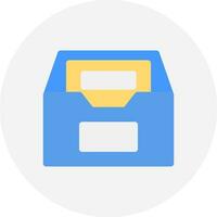 Files Box Creative Icon Design vector