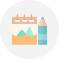 Sketchbook Creative Icon Design vector