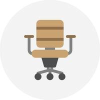 Office Chair Creative Icon Design vector