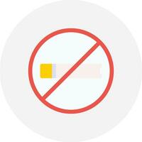 No Smoking Creative Icon Design vector