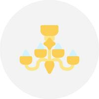 Chandelier Creative Icon Design vector
