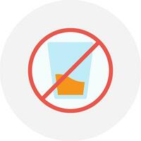 No Soft Drink Creative Icon Design vector