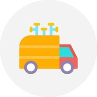 Delivery Truck Creative Icon Design vector