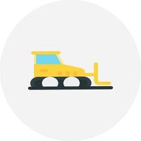 Bulldozer Creative Icon Design vector