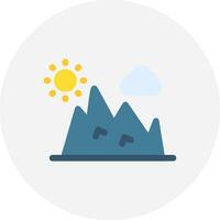 diseño de icono creativo de montaña vector