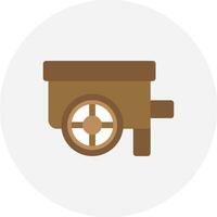 Wheelbarrow Creative Icon Design vector