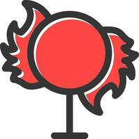 diseño de icono creativo de anillo de fuego vector