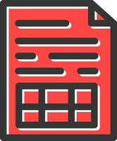 Spreadsheet Creative Icon Design vector