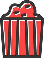 Popcorn Creative Icon Design vector