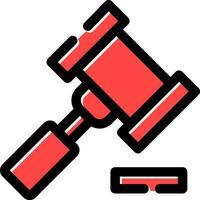 Gavel Creative Icon Design vector