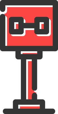 Gym Sign Board Creative Icon Design