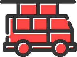 Fire Truck Creative Icon Design vector