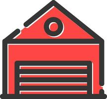 Warehouse Creative Icon Design vector