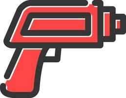 diseño de icono creativo de pistola de termómetro vector