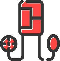 Blood Pressure Gauge Creative Icon Design vector