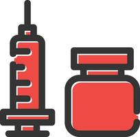 Vaccine Creative Icon Design vector