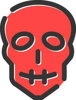 diseño de icono creativo de calavera vector