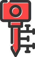 Digital Key Creative Icon Design vector