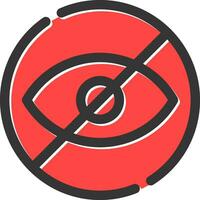 Blindness Creative Icon Design vector