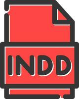 Indd File Creative Icon Design vector