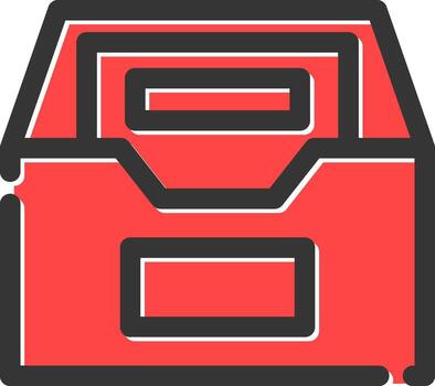 Files Box Creative Icon Design vector