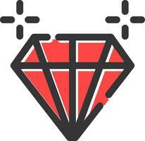 diseño de icono creativo de diamante vector