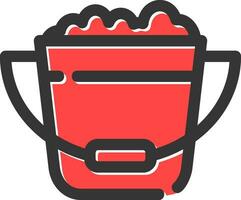 Bucket Creative Icon Design vector