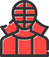 diseño de icono creativo de kendo vector