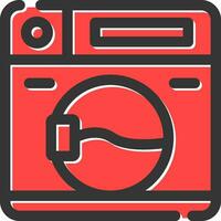 Washing Machine Creative Icon Design vector
