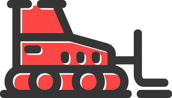 Bulldozer Creative Icon Design vector